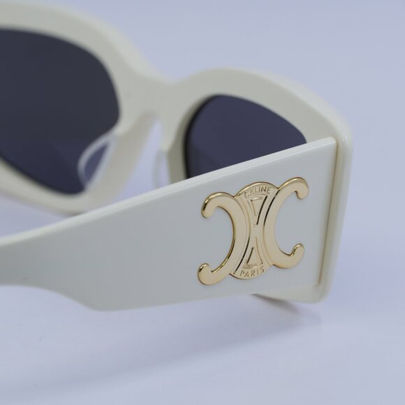 ?️ New Celine CL40282U 25A Sunglasses - Shiny Ivory Frame, Smoke Lenses main image 10